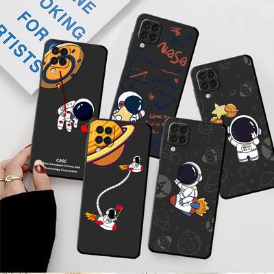 Kreslený pouzdro na telefon s kosmonautem pro Samsung Galaxy A72 A52 5G A21s A12 A13 A11 A22 A32 A51 4G A71 A31 A23 Měkký silikon
