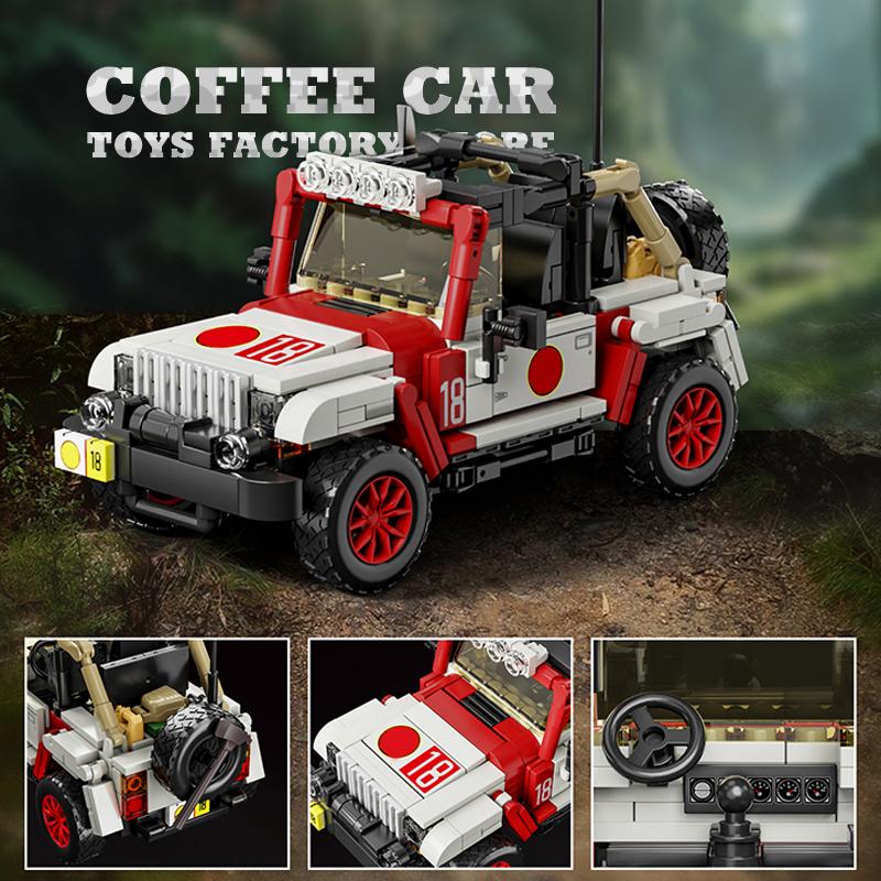 1632pcs Dinosaur Explore Vehicle Building Blocks 3 In 1 Off-road Cars MOC Bricks Toys City Car Racer 3D Model Christmas Gift NEW