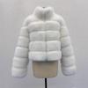 S-6XL large size women's fox fur coat, winter new fashionable versatile environmentally friendly artificial fur coat