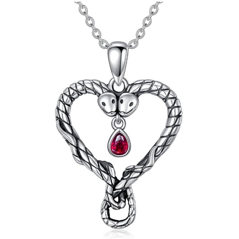 Wish Stylish Vintage Serpent Rhinestone Necklace Perfect For Lovers Animal