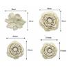 8Pcs Trendy 3D Flower Beach Shoe Charms Detachable Clip Buckle Shoe Decorations DIY Perforated Shoes Accessories Beach Shoes
