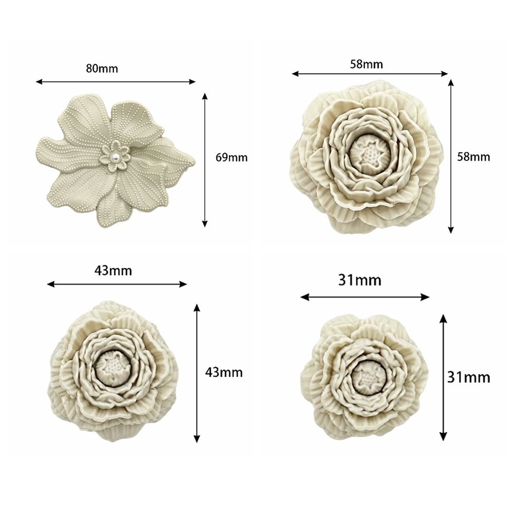 8Pcs Trendy 3D Flower Beach Shoe Charms Detachable Clip Buckle Shoe Decorations DIY Perforated Shoes Accessories Beach Shoes