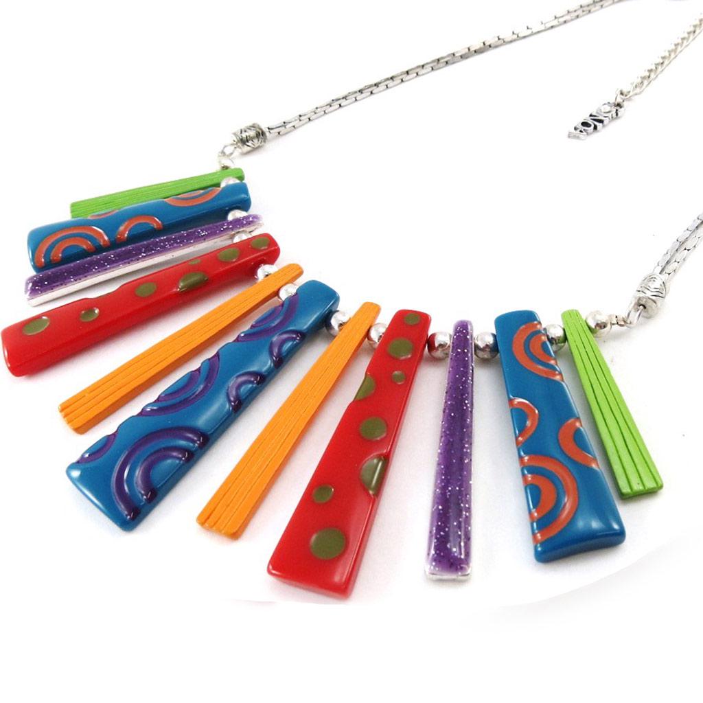 NOA [J2177] - Tutti Frutti 'Coloring' Designer Necklace