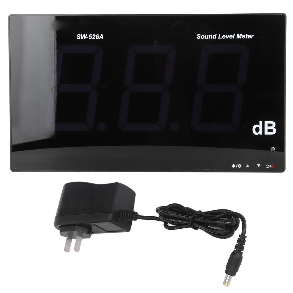 Sound Level Meter 30?130dB Noise Detector 18in LCD Display Decibel Tester  AC