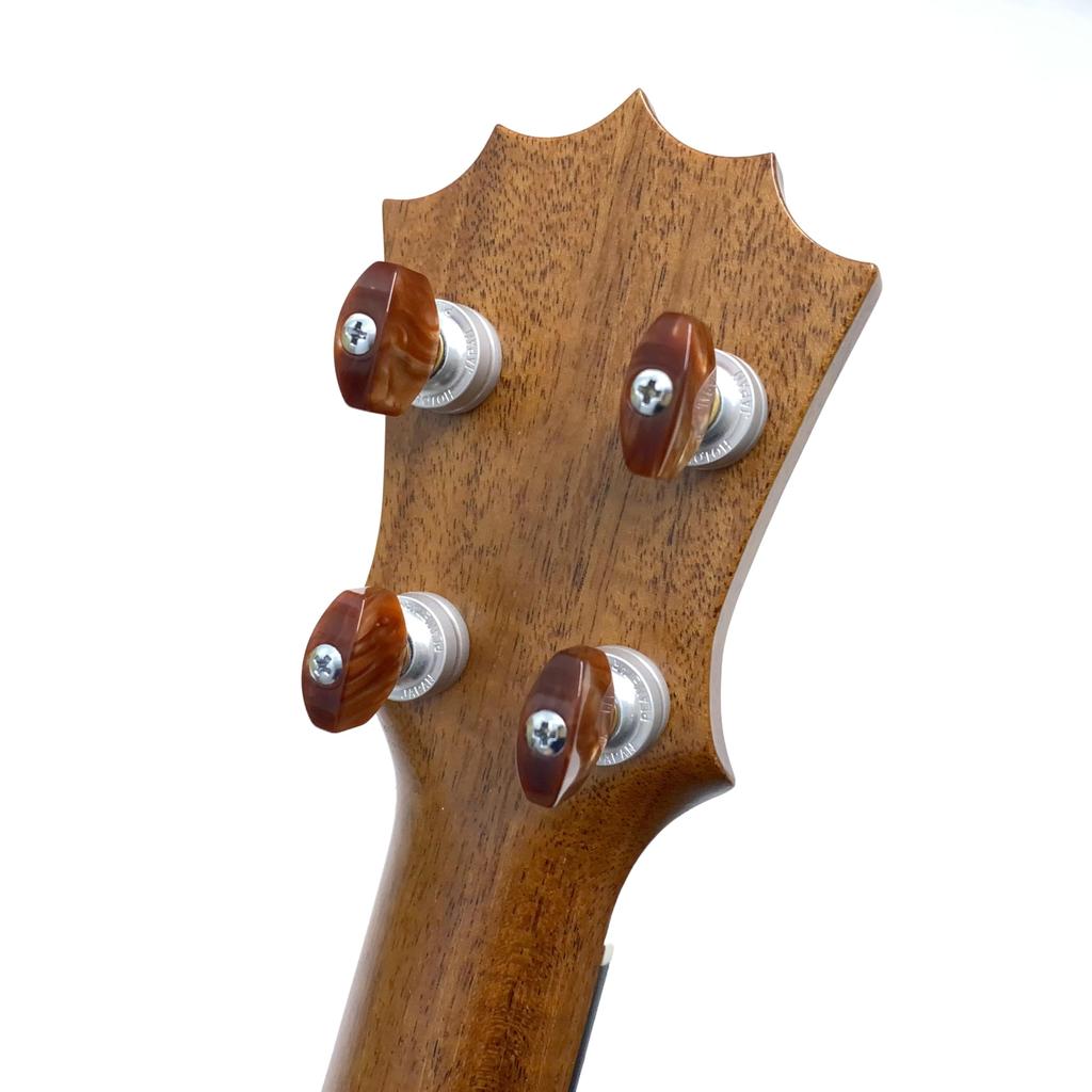 Pikake Soprano Long Neck Size Koa Wood Veneer from KIWAYA Original [KoAloha] KSM-12/UPT (Hawaiian Hawaii, Specification)