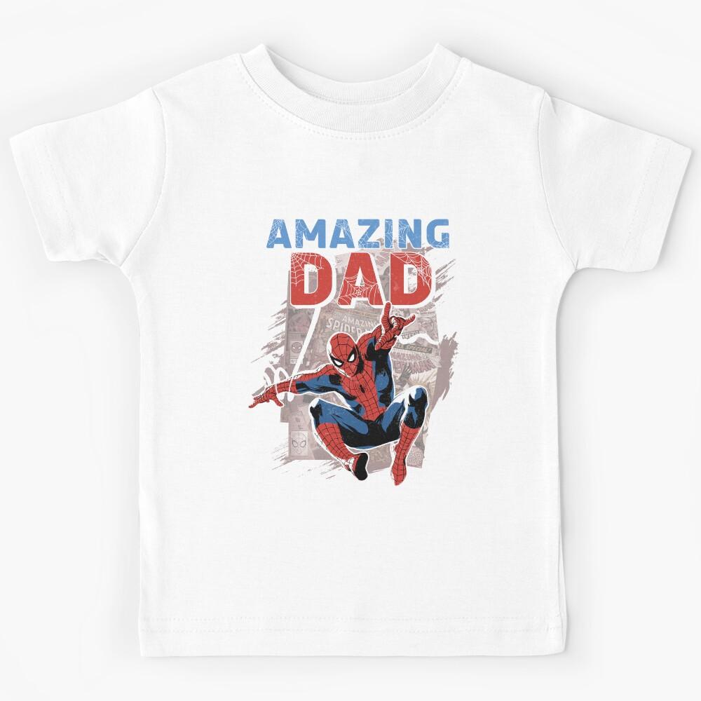 Amazing Dad Superhero Father s Day Gift For Dad Kids T-Shirt 100