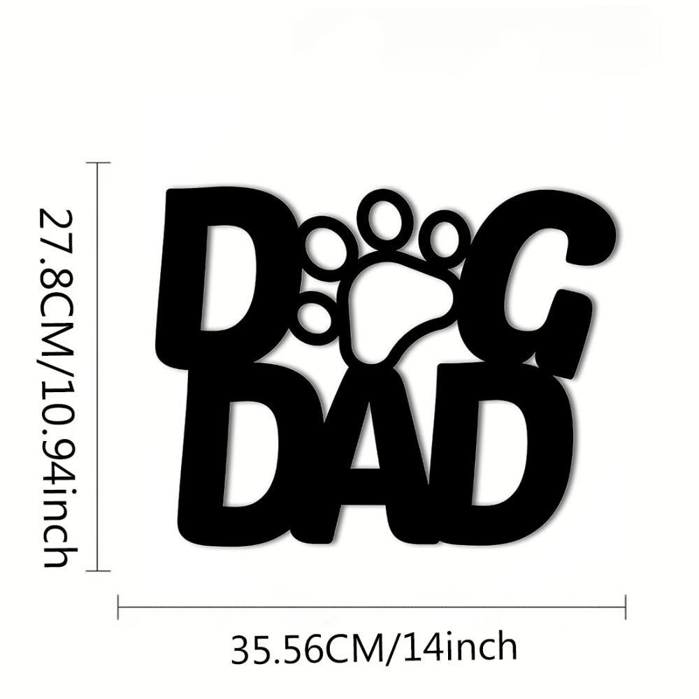 

Dog Dad Paw Metal Wall Sign | Dog Lover Decor | Dog Dad Gift Dog Dad Paw Metal Sign Dog Lover Decor Gift чёрный