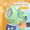 12 Hole Bubble Gun Aerospace Bubble Machine Handheld Fully Automatic Bubble Toy for Children Without Battery and Bubble Water