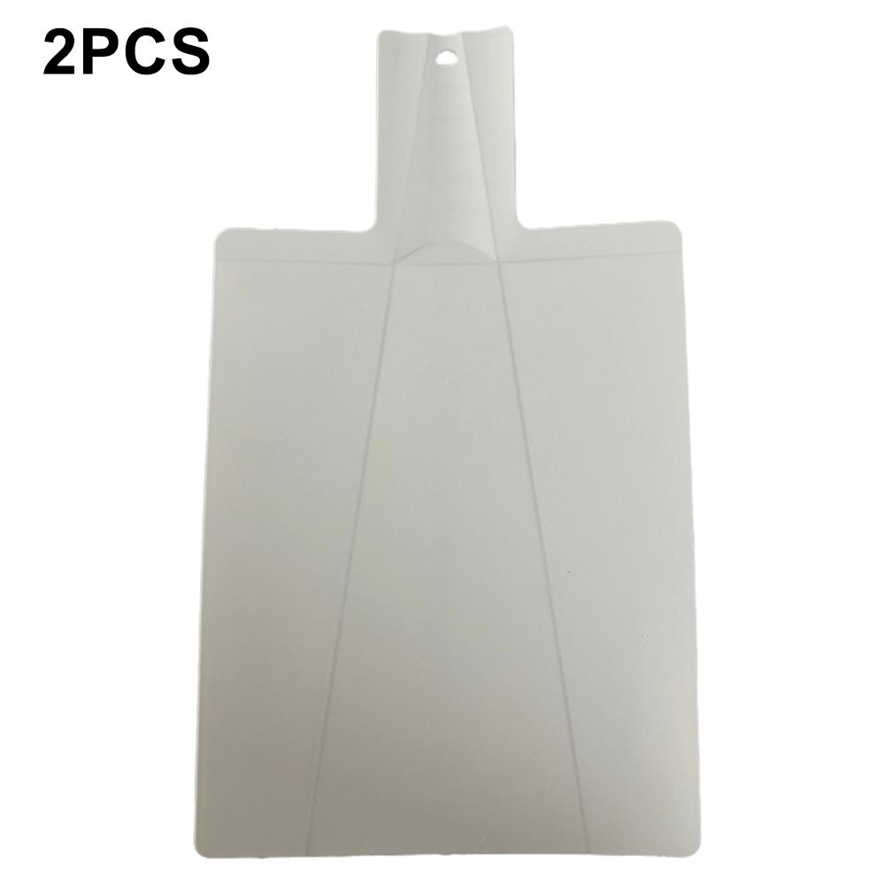2Pcs Foldable Cutting Board PP Shovel Shape Non-slip Chopping Board (BPA Free, No FDA) A