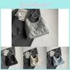 Trendy Large Capacity Backpack 2024 Summer New Simple Casual Shoulder Bag Fashionable Tote Bag Black Beige Blue Silver Pink