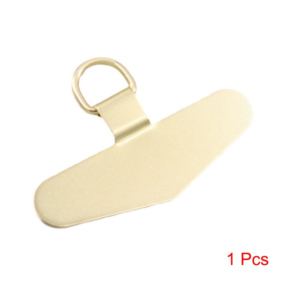 Ultra-thin Sturdy Metal Cellphone Hanging Strap Gasket Replacement Stainless Steel Mobile Phone Lanyard Tether Tabs Patch Clips