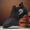 Fashion Men Comfort Casual Sneakers Man Winter New Fashion Leather Casual Shoes Men High-top Slip-on Zipper Running Shoes Anti-slip Shoe