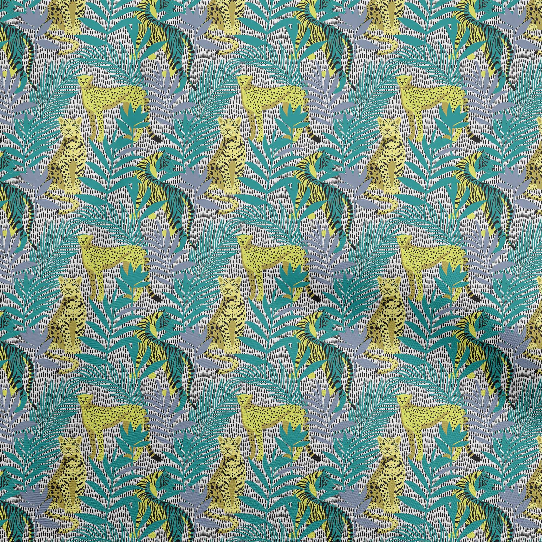 

oneOone Cotton Flex Dark Green Fabric Tropical Leaf with Animal Dress Material Fabric Print Fabric by The Yard 40 Inch 42InchWide-ViscoseChiffon чирок синього кольору