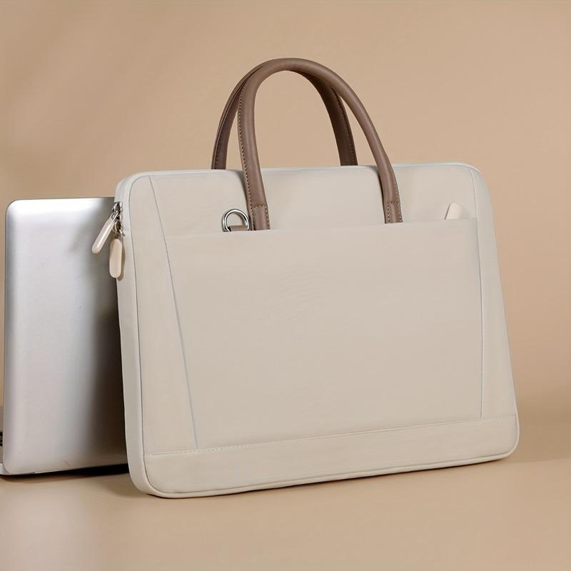 Waterproof Oxford Laptop Bag for Women Lightweight Single Shoulder Briefcase Business Work Tote Fits 13-16 Inch Notebook