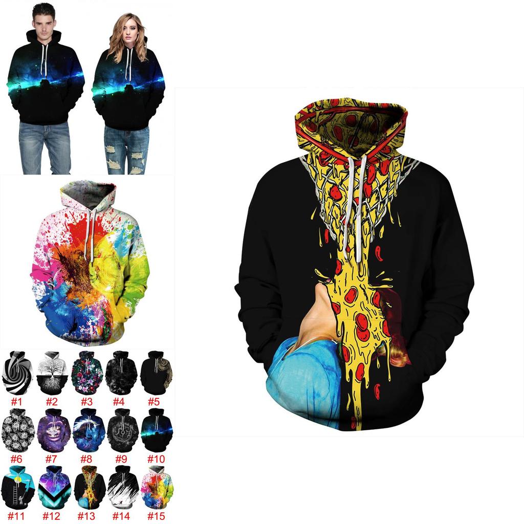 Premium Women/men 3d Whirl Hypnosis Print Galaxy Hoodie Sweatshirt For Ultimate Comfort And Style