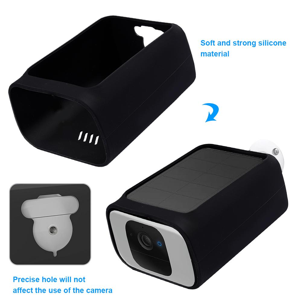 Silicone Cover Skin Anti-Drop Protective Casing Weather-Resistant Camera Cover Protector Case for Eufy Security S230 SoloCam S40