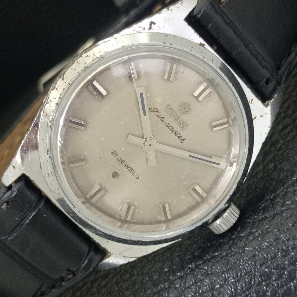 

ШВЕЙЦАРСКИЕ ВИНТАЖНЫЕ ЧАСЫ TITONI AIRMASTER С РУЧНЫМ ЗАВОДОМ, МУЖСКИЕ, ОРИГИНАЛЬНЫЙ ЦИФЕРБЛАТ, a703225-1 R213a-a703225