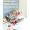 Transparent Food Storage Drawer Stackable Fresh Keeper Bin Vegetable Fridge Organizer  Household