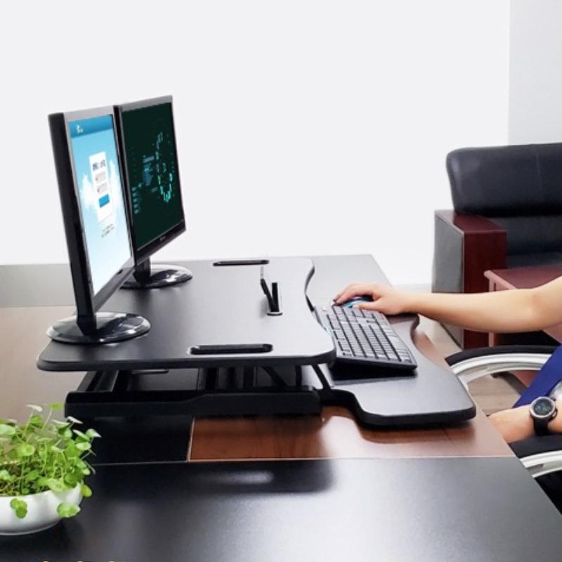 Lifting Computer Table Standing Office Computer Desk Multifunctional Monitor Stand Table Office Desktop Folding Height Rack