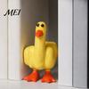 Outdoor Garden Decor Funny Middle Finger Duck Resin Figurine, Hand-Painted Cheeky Statue, Weatherproof Indoor Niche Landscaping Statue for Desk