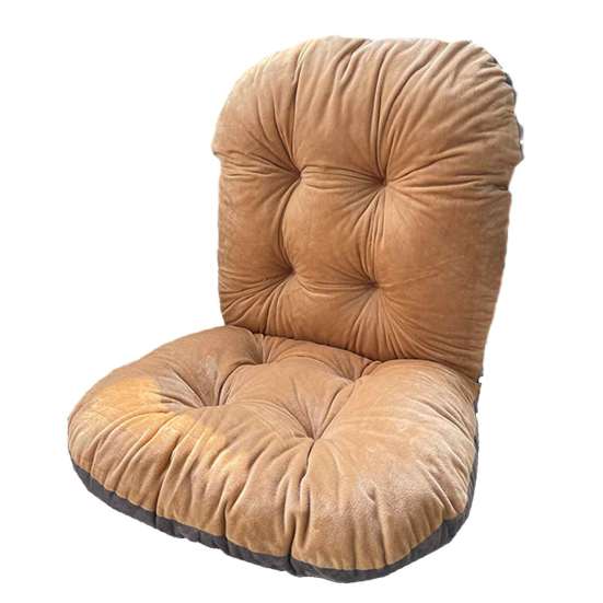 Cuscino Sedile Extra Spesso Cuscino per Sedia con Supporto Lombare, Morbido Supporto per Schiena con Laccetti, Antiscivolo per Ufficio, Sedie da Pranzo e da Gioco