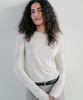 Notia Wool Tencel Round T-Shirt - Cream
