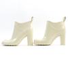 Excellent BOTTEGAVENETA Rain Shoes Shine   Rain Boots Rubber Boots Ivory Rubber Used