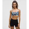 Wunder TrAin StrAppy RAcer BrA  Light Support  A B Cup Opulent florAl Blue Multi