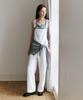 ROLAROLA Eyelet Semi Wide Overall Pants White