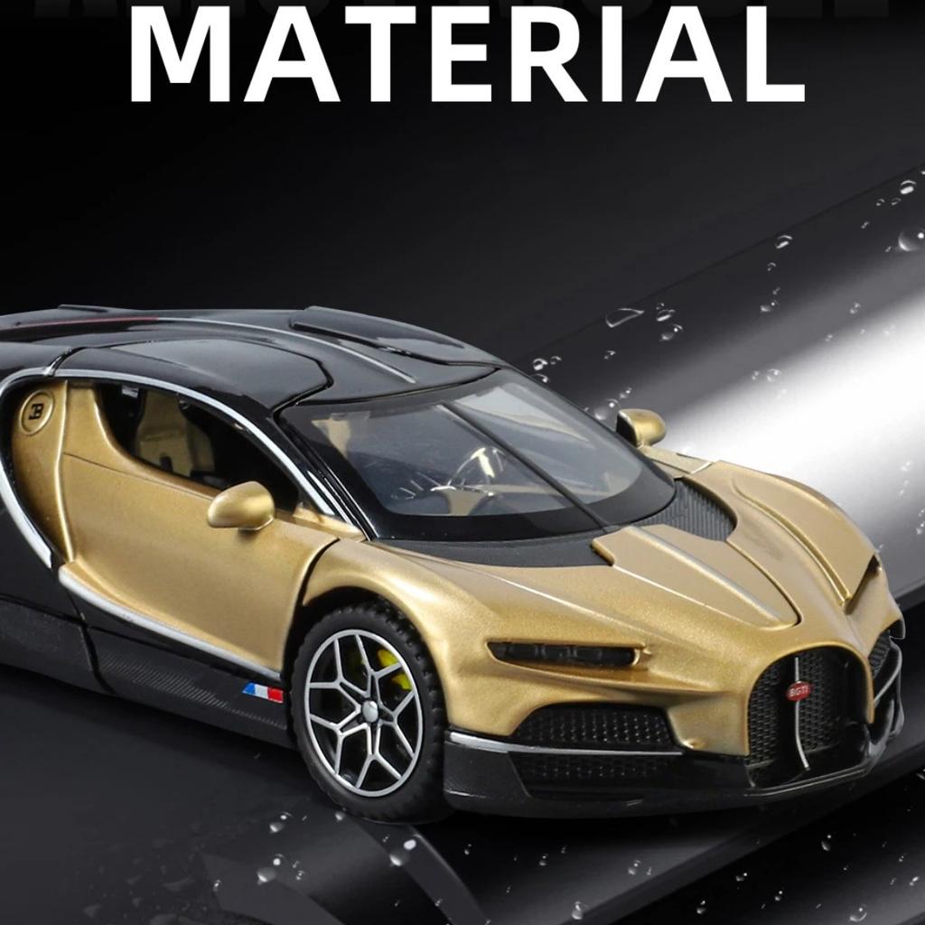 1/32 Scale Bugatti Tourbillon V16 Supercar Alloy Metal Diecast Model Car Children's Toys Mini GT Collection Hobbies Birthday Gifts Boy