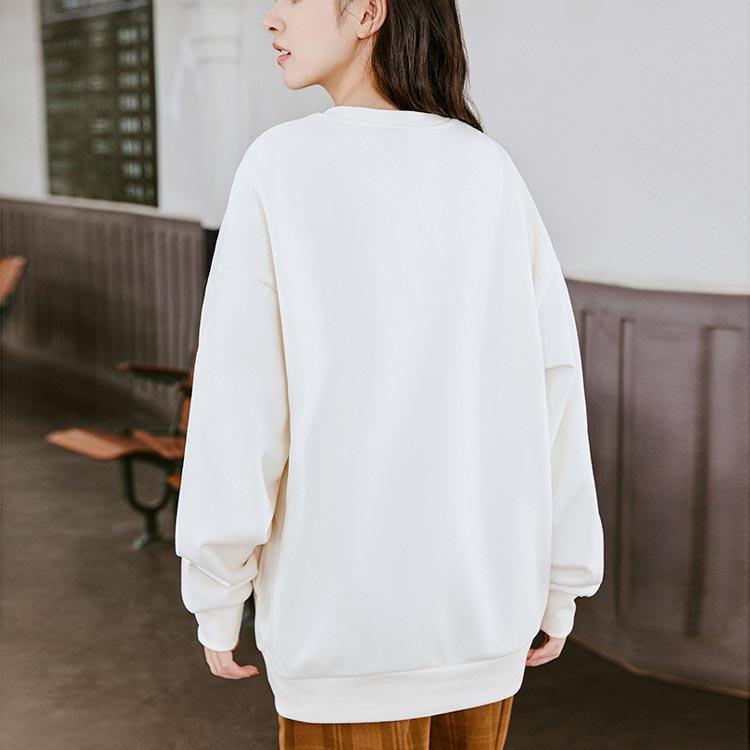 Anta Cartoon Anime Warm Knitted Pullover Sweatshirt Unisex Sweatshirt White 952411713-1