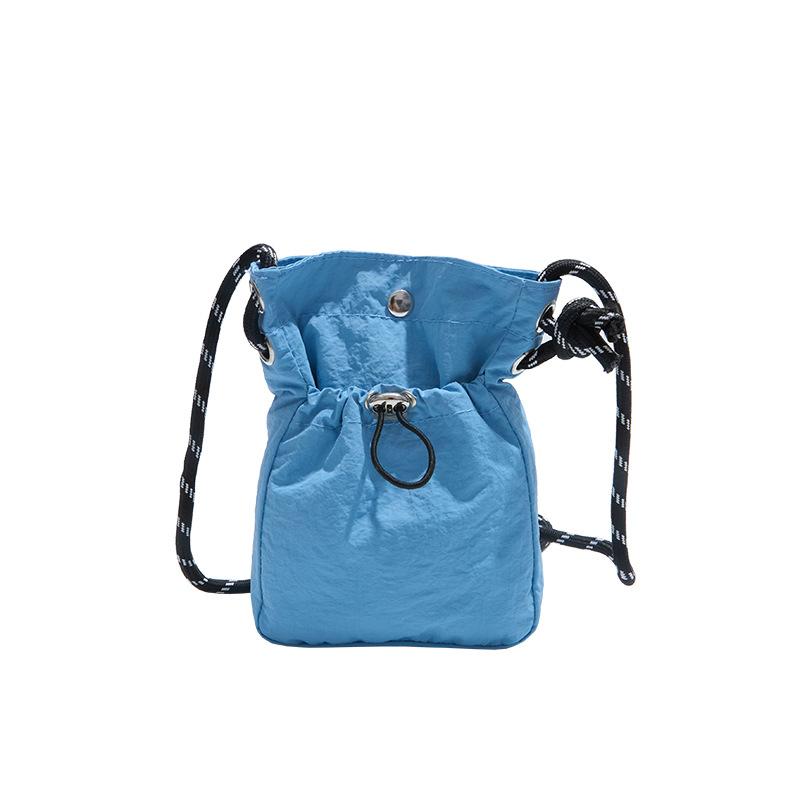 Literature and art new summer shoulder messenger bag drawstring small bag texture fashion mobile phone bag