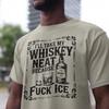 Whiskey Neat FCK ICE Pro-Immigrant Tee: Latino Activist, Anti Trump, Anti Maga Shirt, Protest + Resistance Unisex Shirt