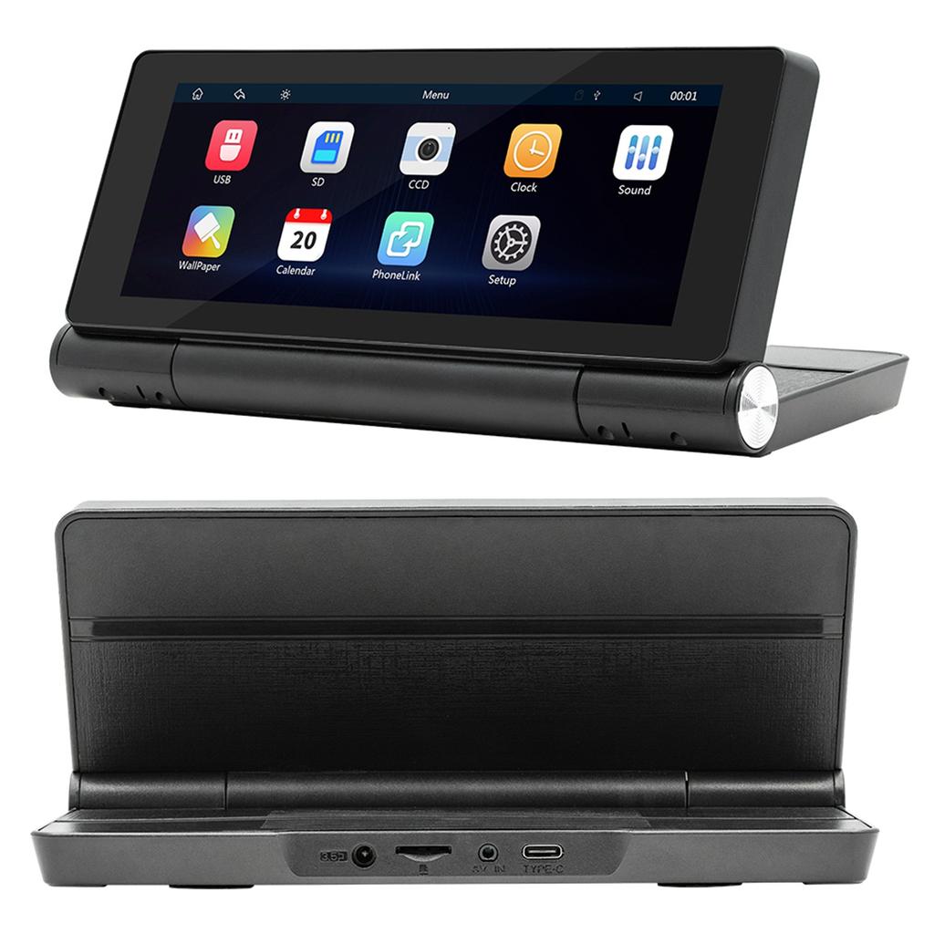 Przenośny Składany Ekran Dotykowy 6,86 cala Wysoka Rozdzielczość Samochodowy Odtwarzacz BT MP5 Bezprzewodowy Wielojęzyczny Wielofunkcyjny Auto Audio