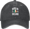 Dublin Irland Gegr. 988 Kleeblatt Baseballkappe Baumwolle Lässig Verstellbar Kopfbedeckung für Erwachsene