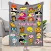 Cartoon Character Collage Blanket Soft Warm Cozy Suitable for Bed Office Sofa Four Seasons Universal Modern