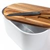 Husla Bread Box With Cutting Board And Knife 73940