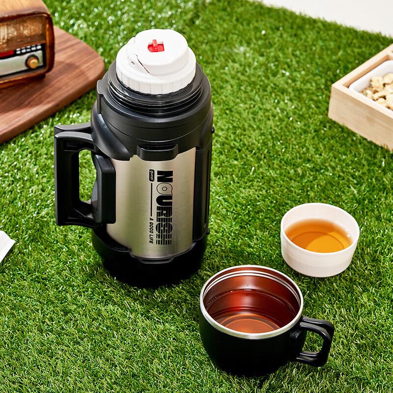 Guozi 1600ml Silver Stainless Steel Travel Flask