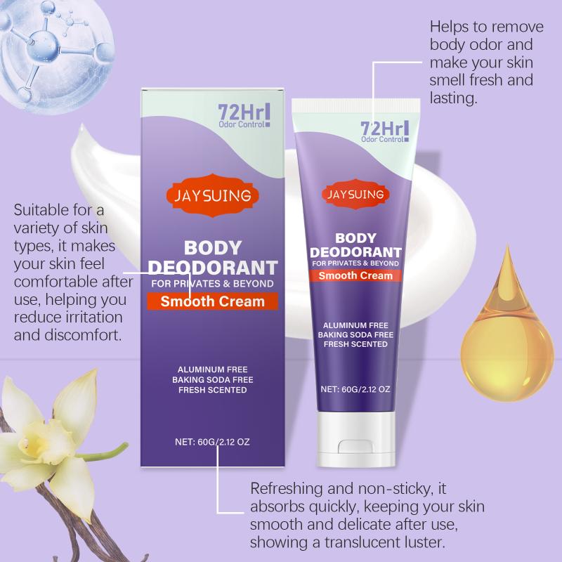 Jaysuing Vanilla Body Care Cream Long-Lasting Fragrance Refreshing For Summer Fade And Cover Sweat Odor And Body Odor