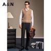 Men's 100% Cashmere V-Neck Knit Vest