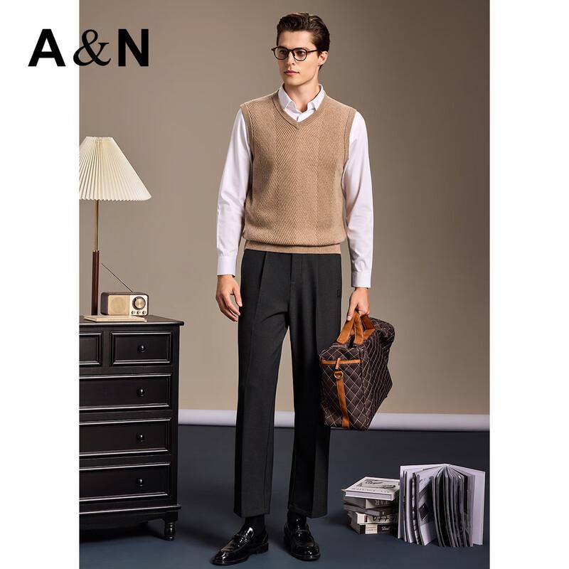 Men's 100% Cashmere V-Neck Knit Vest