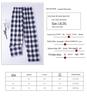Men's Plaid Cotton Pajama Pants - Loose, Casual, Home and Outdoor Wear