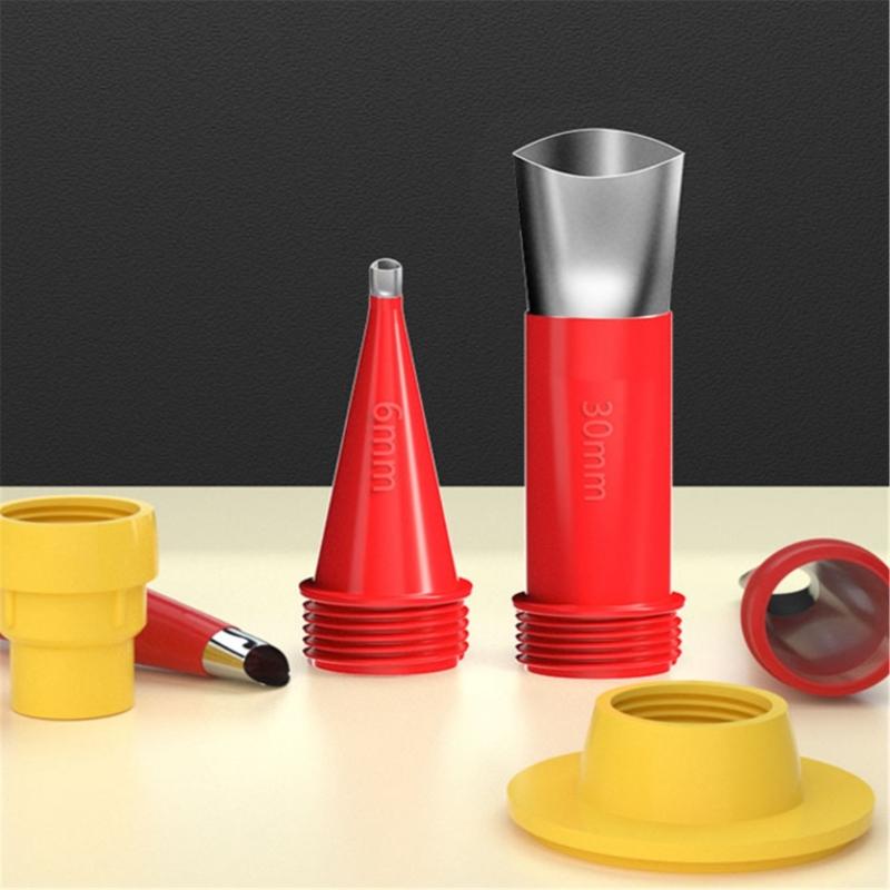 23Pcs Complete Glues Applicator Set with 15 Varied Nozzles and 8 Mounting Bases for Bonding Tasks in Homes and Workshop