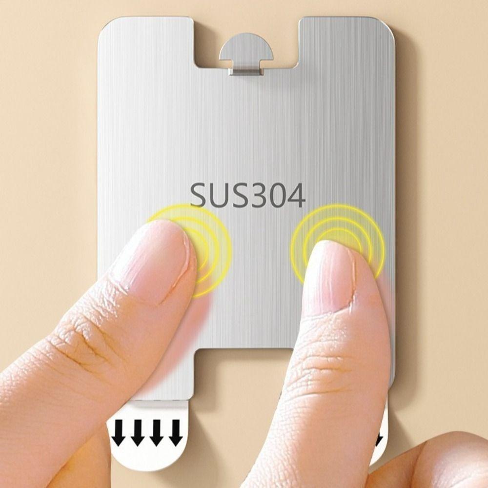 8 PCS No Punching Photo Frame Hooks Waterproof Adhesive Picture Hangers  Living Room