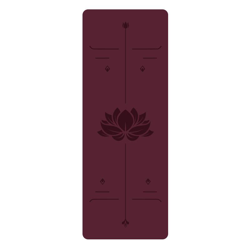 5Mm Natural Rubber PU Yoga Mat Thickened Non-slip Professional Position Line Yoga Mat
