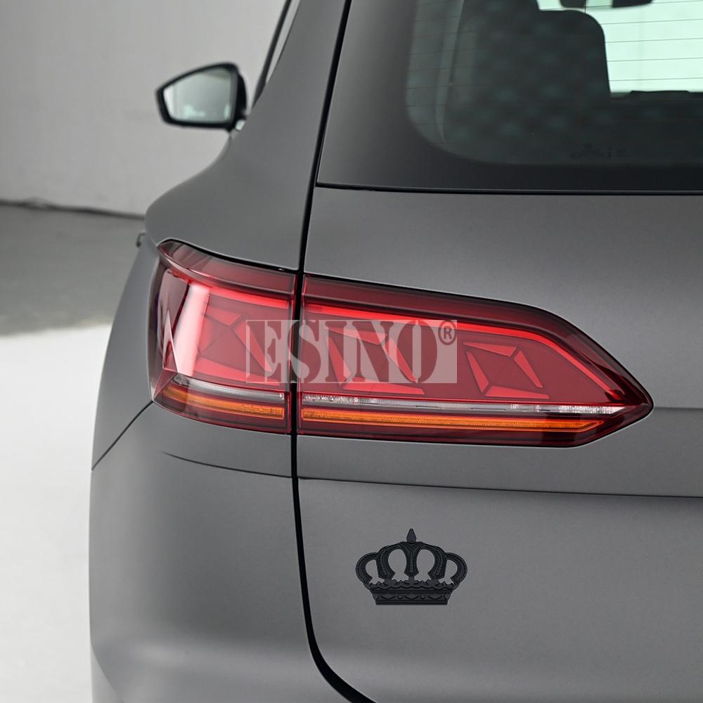 Car Styling 3D Crown Decorative Metal Alloy RearTrunk Fender Adhesive Badge Body Tailgate Displaceme Emblem