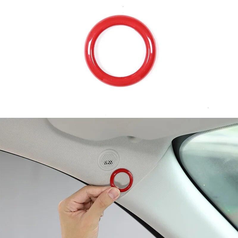 Carbon Fiber Style Car Roof Speaker Microphone Trim Cover Sticker For Ford Maverick 2022 Auto Interior Accessories