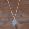 Luxury Design Classic Fashion Natural Stone Crystal Cut Commuter Holiday Pendant Clavicle Necklace Atmospheric Jewelry