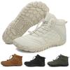 Men's Women's Winter Barefoot Hiking Boots, Slip On Warm Zero Drop Snow Boot, Wide Toe Box Ankle Booties, Minimalist Waterproof