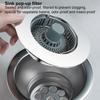 Kitchen Sink Stopper Three In 1 Anti-Clogging Pop Up Drain Plug Odor-Resistant Overflow Draining Cover For Intercepting Food